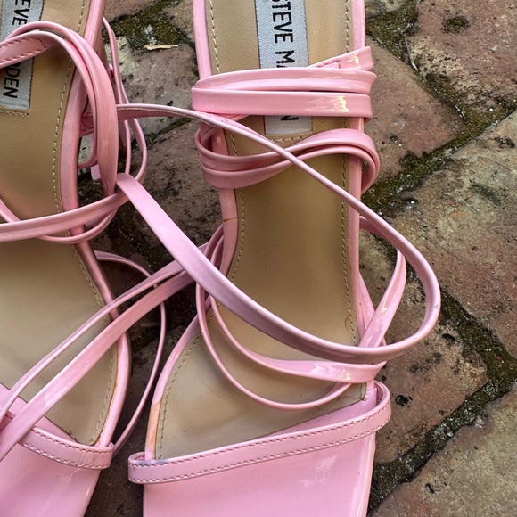 Steve Madden lace up heels new ( worn once )size 9.5 - Picture 6 of 7